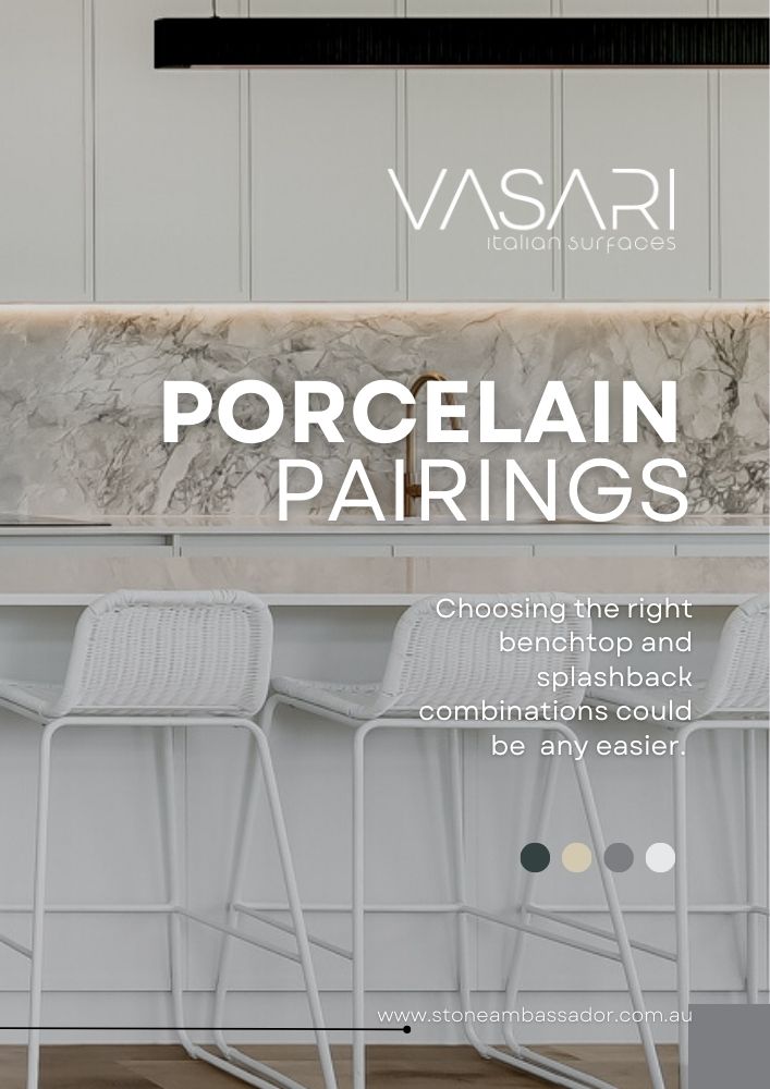 Vasari porcelain splashback pairings guide